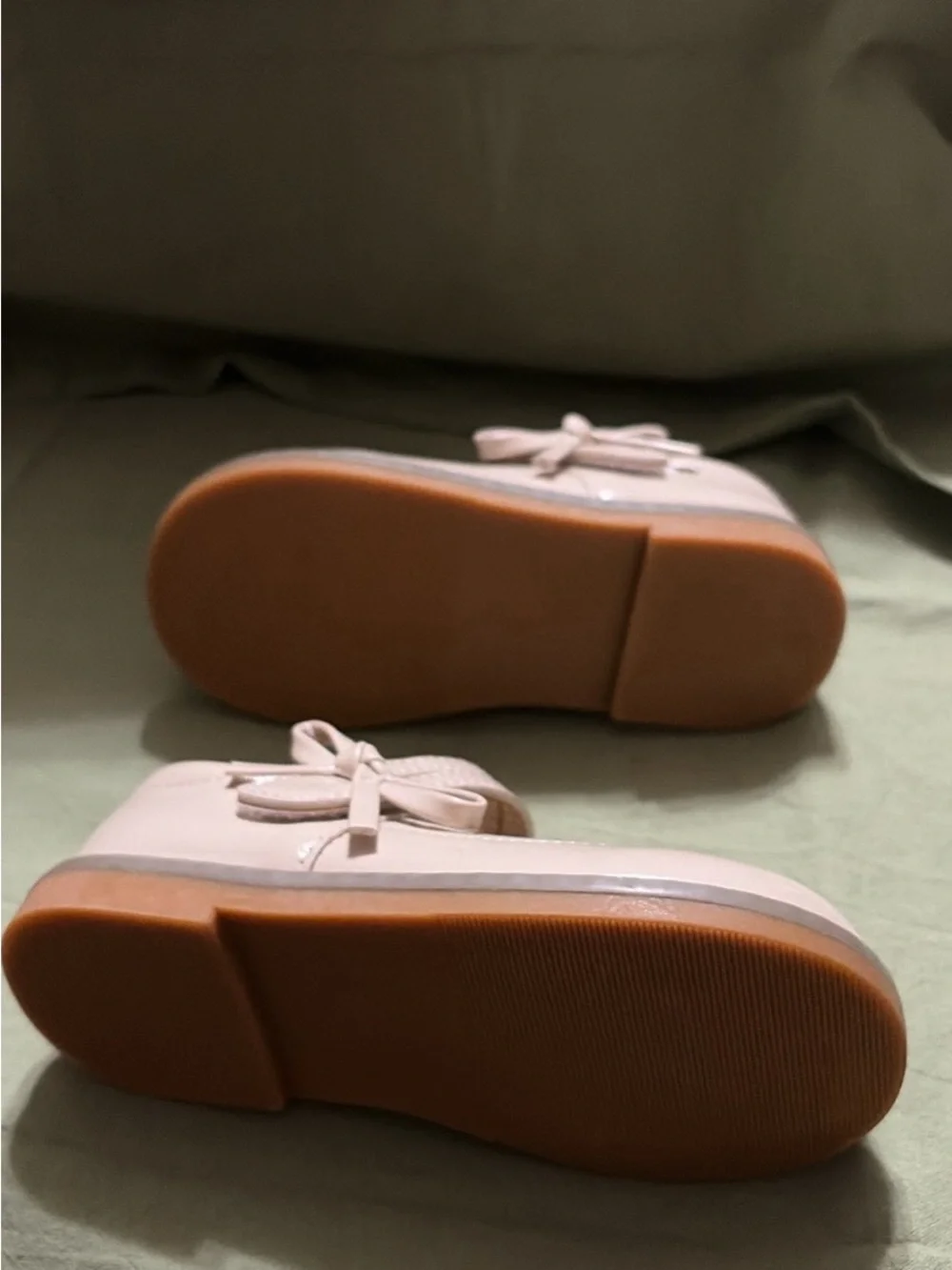 Girls Cream Mary Jane Shoes with Heart Cutouts